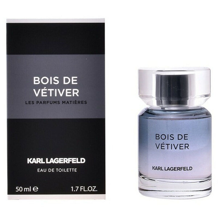 BOIS DE VÉTIVER - LES PARFUMS MATIÈRES • KARL LAGERFELD • Eau de toilette pour homme, vaporisateur/spray  Scentia : Parfums et fragrances