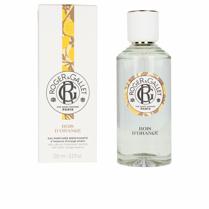 BOIS D'ORANGE • ROGER & GALLET • 100 ml  Eau parfumée bienfaisante à l'essence d'orange amère, vaporisateur/spray  Scentia : Parfums et fragrances