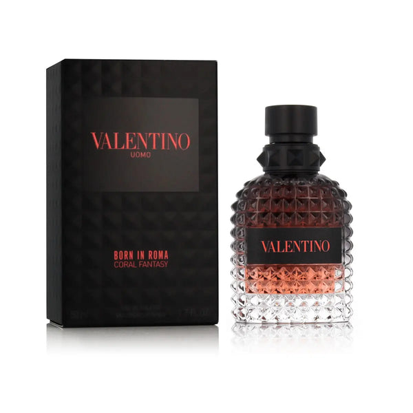 BORN IN ROMA - CORAL FANTASY • VALENTINO Uomo • Eau de toilette pour homme, vaporisateur spray, 50 ml  Scentia : Parfums et fragrances