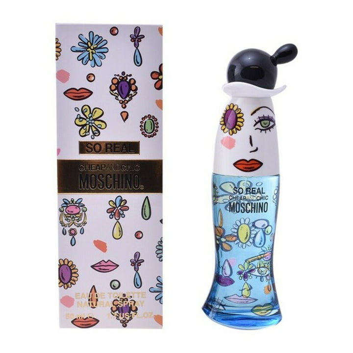 CHEAPandCHIC - SO REAL • MOSCHINO • Eau de toilette pour femme, vaporisateur/natural spray  Scentia : Parfums et fragrances