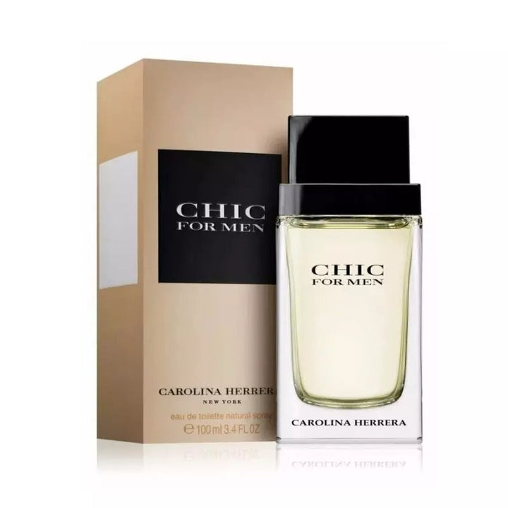 CHIC FOR MEN • CAROLINA HERRERA New York • 100 ml • Eau de toilette pour homme, vaporisateur/natural spray  Scentia : Parfums et fragrances