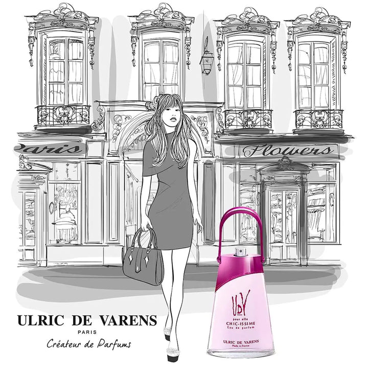 CHIC-ISSIME - UDV PARIS pour elle • ULRIC DE VARENS (UDV) • Eau de parfum pour femme, vaporisateur/natural spray, 75 ml  Scentia : Parfums et fragrances