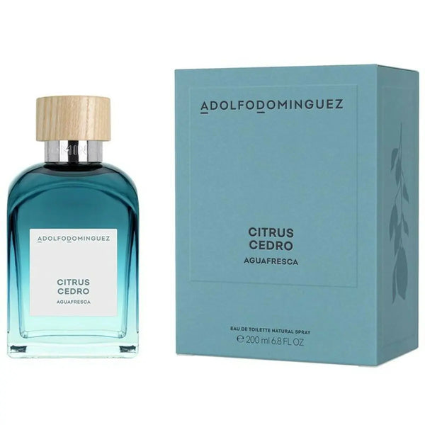CITRUS CEDRO - Coll. AGUA FRESCA • ADOLFO DOMINGUEZ • 200 ml • Eau de toilette pour homme, vaporisateur/natural spray  Scentia : Parfums et fragrances