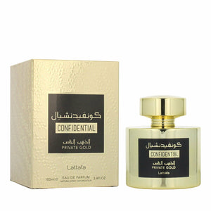 CONFIDENTIAL PRIVATE GOLD • Lattafa • 100 ml • Eau de parfum unisexe  Scentia : Parfums et fragrances