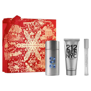 Coffret 212 MEN NYC : Eau de toilette + Baume après rasage • CAROLINA HERRERA New York • 100 ml, 10 ml + 100 ml  Scentia : Parfums et fragrances