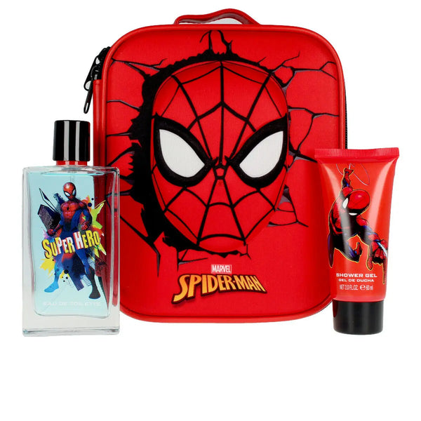 Coffret enfants SPIDER-MAN SUPER HERO (SPIDERMAN) avec Eau de toilette + Gel douche + Pochette • MARVEL • 100 ml + 60 ml • Eau de toilette pour enfant + Gel douche  Scentia : Parfums et fragrances