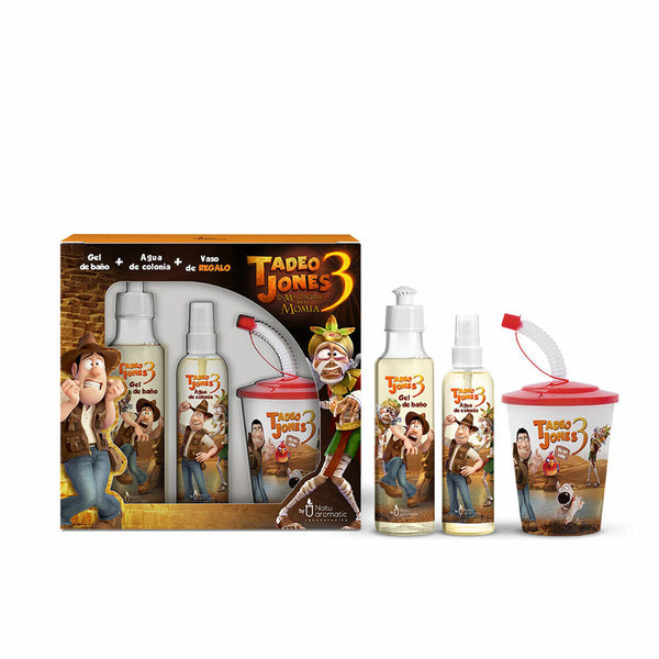 Coffret pour enfants TADEO JONES 3 : Eau de Cologne + Gel douche + Gobelet • Natuaromatic • 150 ml + 250 ml • Eau de cologne pour enfant (150 ml), Gel Douche (250 ml)  Scentia : Parfums et fragrances