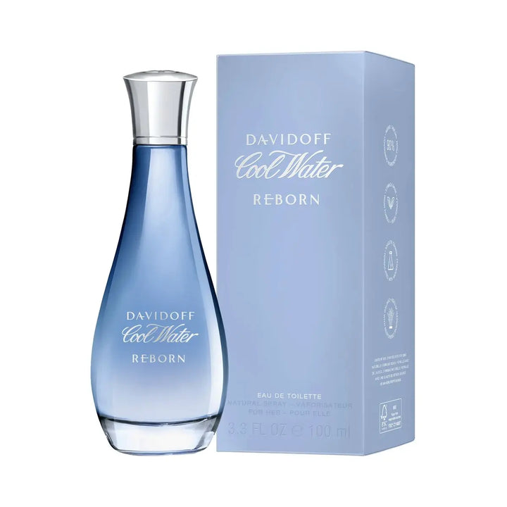 Cool Water REBORN (pour elle) - EAU DE TOILETTE • DAVIDOFF • 100 ml • Eau de toilette pour femme, vaporisateur/spray  Scentia : Parfums et fragrances