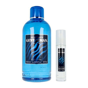 GENTLEMAN (FOR MEN) • LUXANA • 1000 ml • Eau de toilette pour homme, vaporisateur 50 ml + recharge  Scentia : Parfums et fragrances