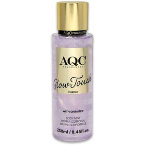 Glow Touch PURPLE with shimmer • AQC FRAGRANCES • 250 ml • Brume corporelle/Body Mist pour femme  Scentia : Parfums et fragrances