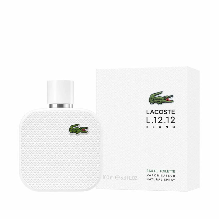 L.12.12 BLANC - EAU DE TOILETTE • LACOSTE • 100 ml • Eau de toilette pour homme, vaporisateur/spray  Scentia : Parfums et fragrances