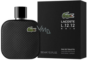 L.12.12 NOIR - EAU DE TOILETTE • LACOSTE • 100 ml • Eau de toilette pour homme, vaporisateur/natural spray  Scentia : Parfums et fragrances