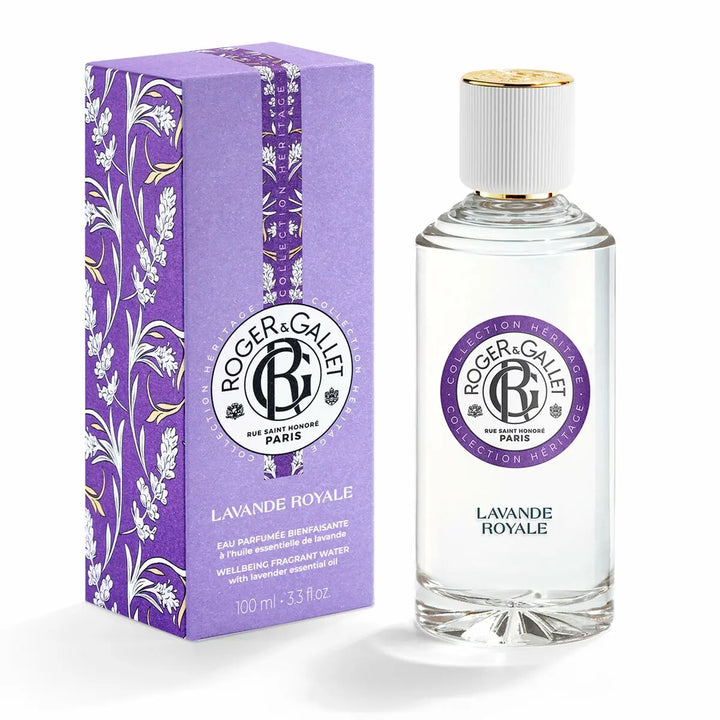 LAVANDE ROYALE - Collection HÉRITAGE • ROGER & GALLET • 100 ml • Eau de parfum unisexe, eau parfumée bienfaisante à l'huile essentielle de lavande  Scentia : Parfums et fragrances