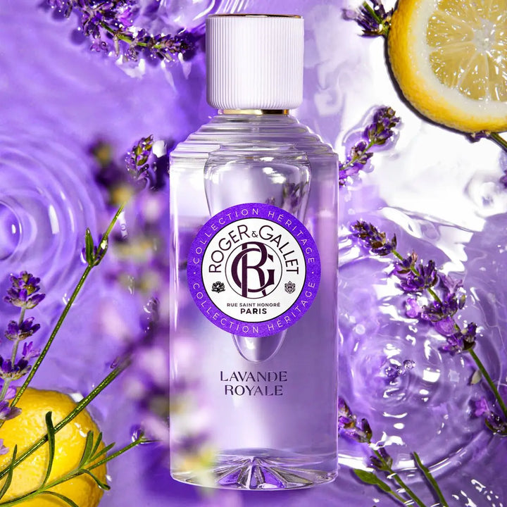 LAVANDE ROYALE - Collection HÉRITAGE • ROGER & GALLET • 100 ml • Eau de parfum unisexe, eau parfumée bienfaisante à l'huile essentielle de lavande  Scentia : Parfums et fragrances