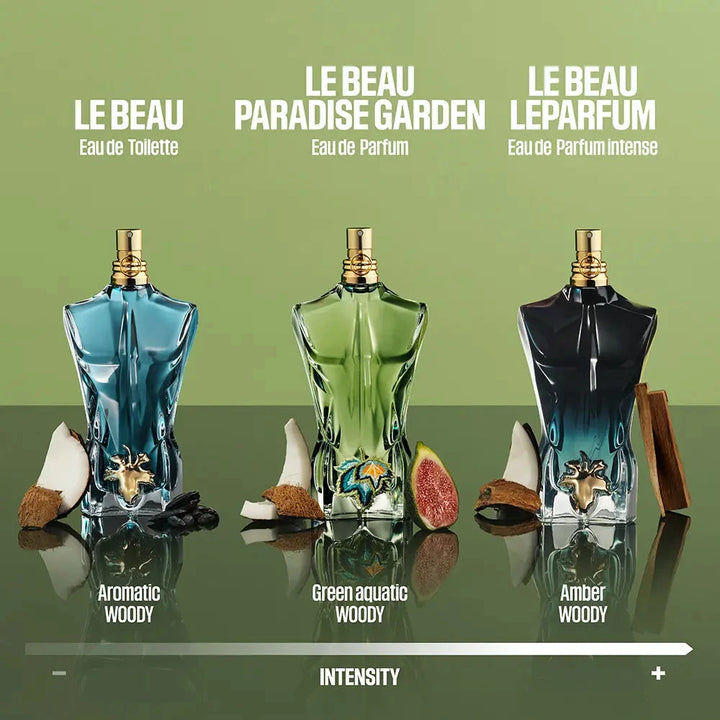 LE BEAU LE PARFUM • Jean Paul GAULTIER • 125 ml • EAU DE PARFUM INTENSE pour homme  Scentia : Parfums et fragrances