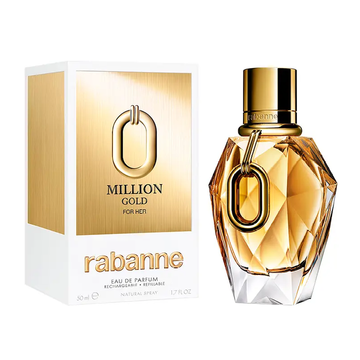 MILLION GOLD For Her • paco rabanne • 50 ml (rechargeable) • Eau de parfum pour femme  Scentia : Parfums et fragrances
