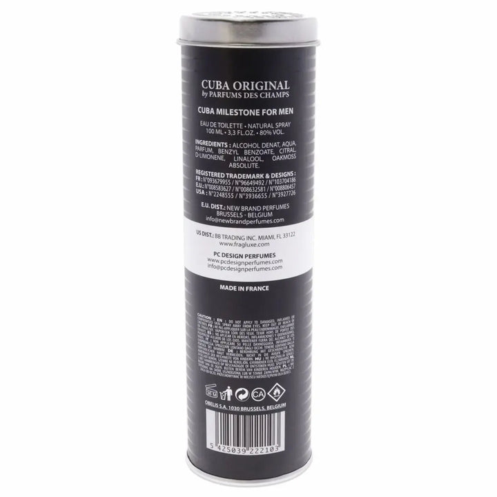 Milestone (pour homme/for men) • CUBA Original, Paris • 100 ml • Eau de toilette pour homme, vaporisateur/natural spray  Scentia : Parfums et fragrances