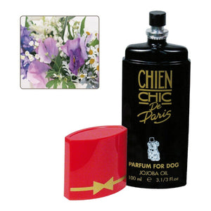 Parfum pour chien à l'huile de Jojoba, senteur Florale • CHIEN CHIC de Paris • 100 ml • Parfum pour animaux domestiques, vaporisateur/spray  Scentia : Parfums et fragrances