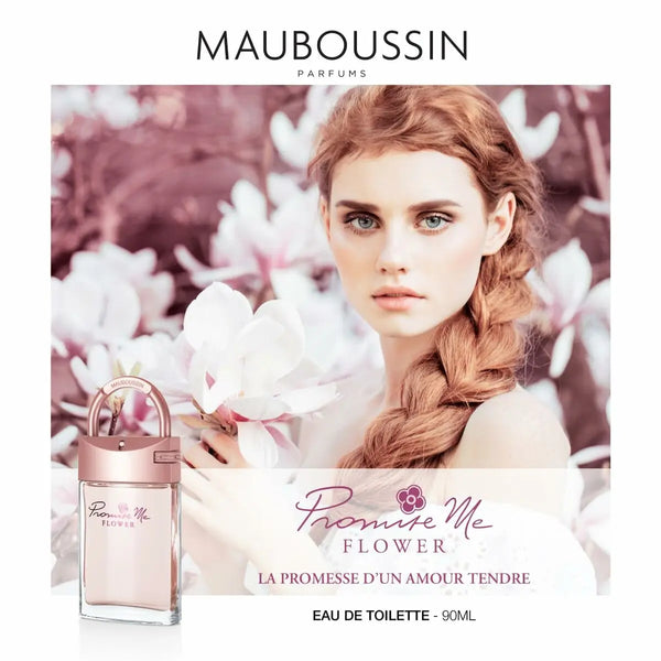 Promise Me FLOWER • MAUBOUSSIN • 90 ml • Eau de toilette pour femme, vaporisateur/natural spray  Scentia : Parfums et fragrances