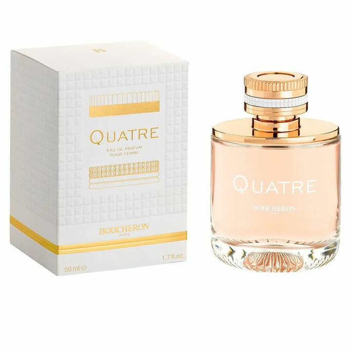 QUATRE - EAU DE PARFUM (Femme/Woman) • BOUCHERON • 50 ml • Eau de parfum pour femme, vaporisateur/natural spray  Scentia : Parfums et fragrances