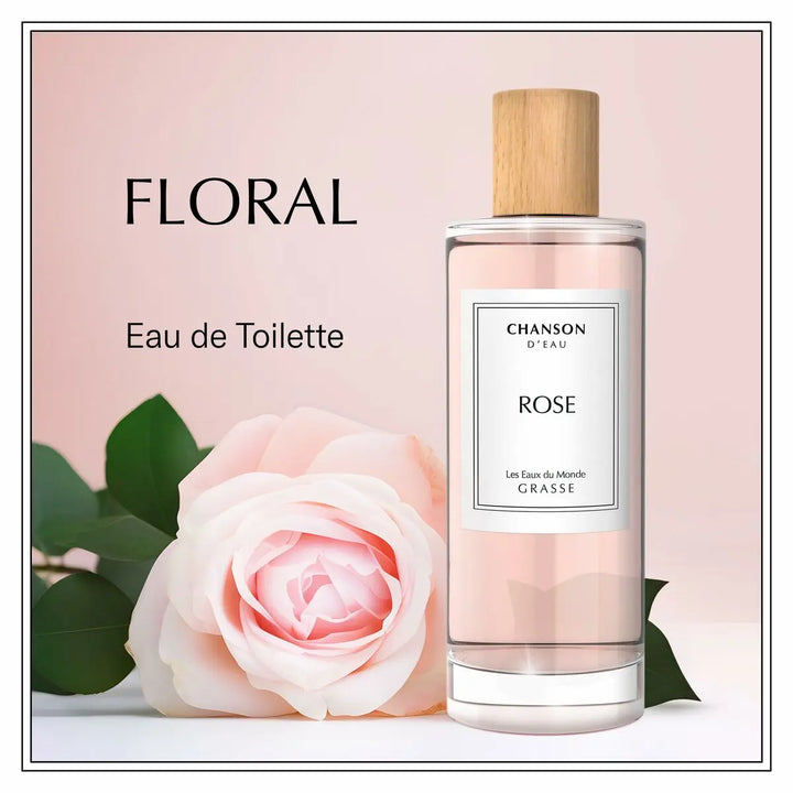 ROSE Les Eaux du Monde GRASSE • CHANSON D'EAU • 100 ml • Eau de toilette pour femme  Scentia : Parfums et fragrances