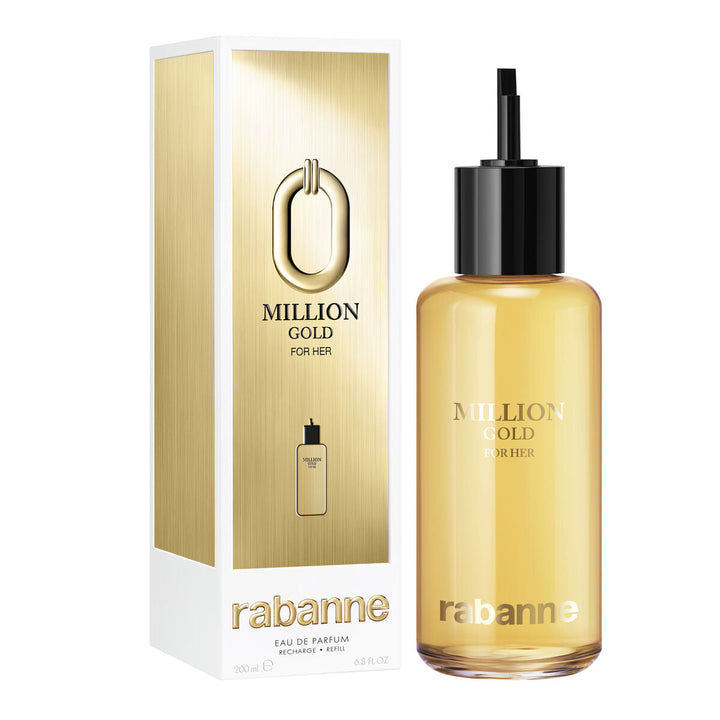 Recharge MILLION GOLD For Her • paco rabanne • 200 ml • Eau de parfum pour femme  Scentia : Parfums et fragrances