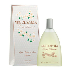 Rosas Blancas (Agua de Rosas Blancas) • AIRE DE SEVILLA • 150 ml • Eau toilette pour femme, vaporisateur/natural spray  Scentia : Parfums et fragrances