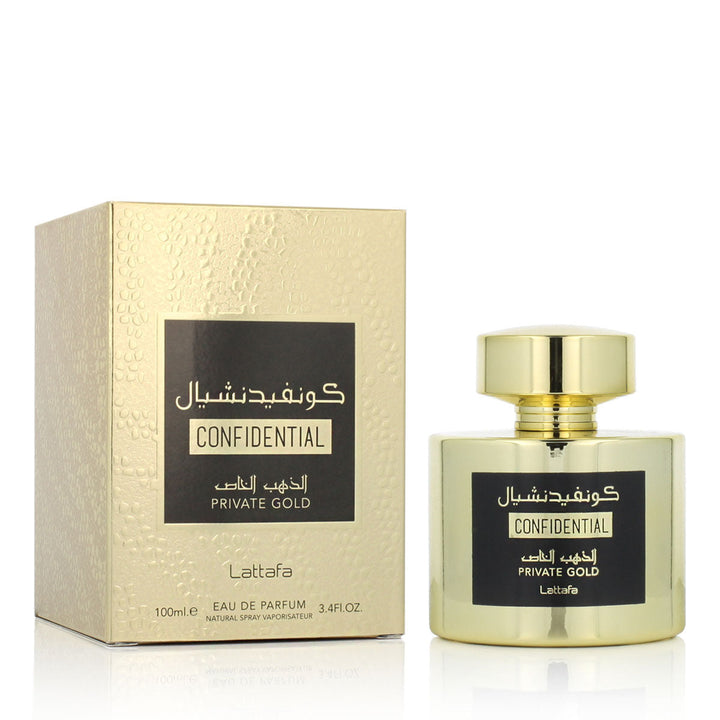 CONFIDENTIAL PRIVATE GOLD • Lattafa • 100 ml • Eau de parfum unisexe  Scentia : Parfums et fragrances