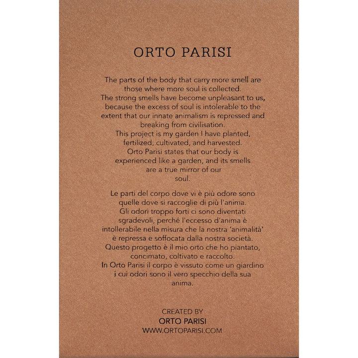 SEMINALIS • ORTO PARISI • 50 ml • Parfum unisexe, vaporisateur/spray  Scentia : Parfums et fragrances
