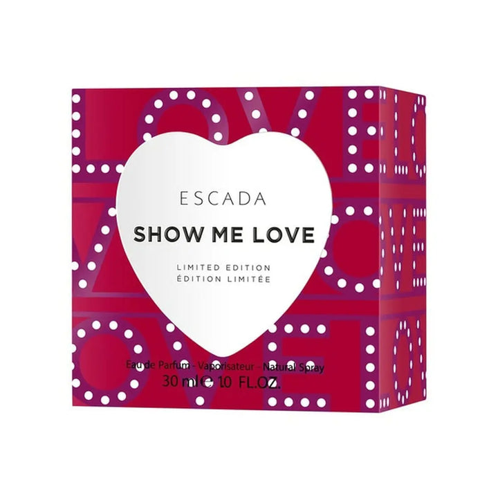 SHOW ME LOVE Edition limitée • ESCADA • 30 ml • Eau de parfum pour femme  Scentia : Parfums et fragrances