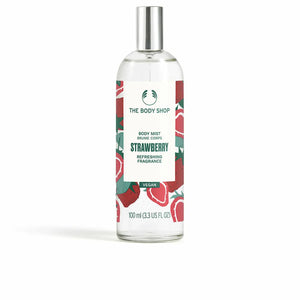 STRAWBERRY (Fraise) - Brume corps/Body mist • THE BODY SHOP • 100 ml • Brume corporelle/Body Mist, VEGAN, vaporisateur/spray  Scentia : Parfums et fragrances