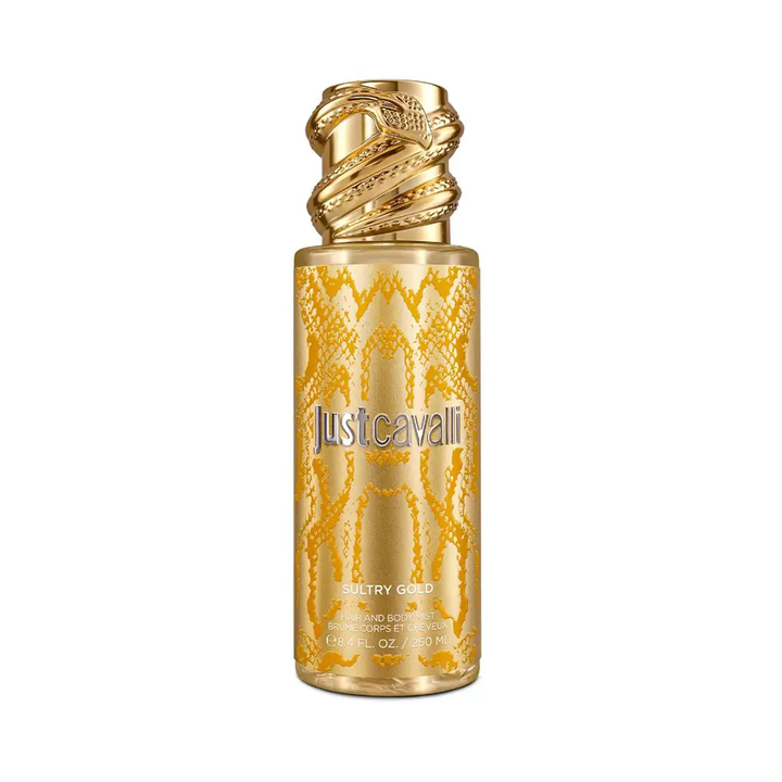 SULTRY GOLD Brume corps et cheveux • roberto cavalli • 250 ml • Brume corporelle pour femme  Scentia : Parfums et fragrances