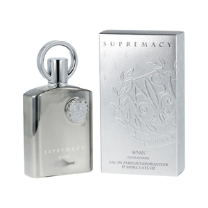 SUPREMACY Silver (pour homme/for men) • AFNAN • 100 ml • Eau de parfum pour homme, vaporisateur/spray  Scentia : Parfums et fragrances