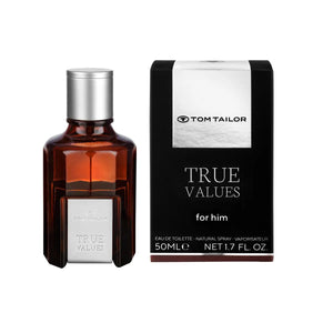 TRUE VALUES • TOM TAILOR • 50 ml • Eau de toilette pour homme, vaporisateur/natural spray  Scentia : Parfums et fragrances