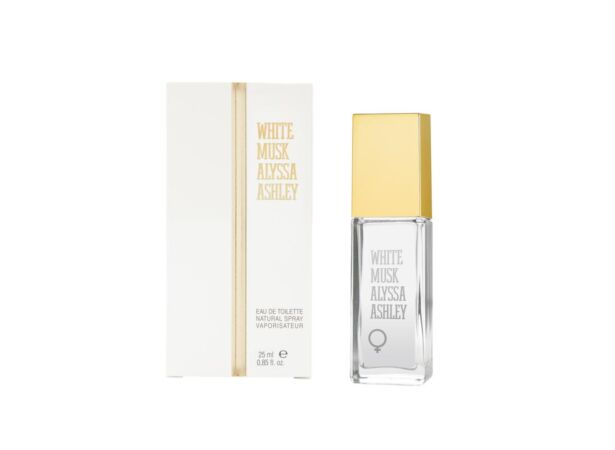 WHITE MUSK - EAU DE TOILETTE • ALYSSA ASHLEY • 25 ml • Eau de toilette pour femme, vaporisateur/natural spray  Scentia : Parfums et fragrances