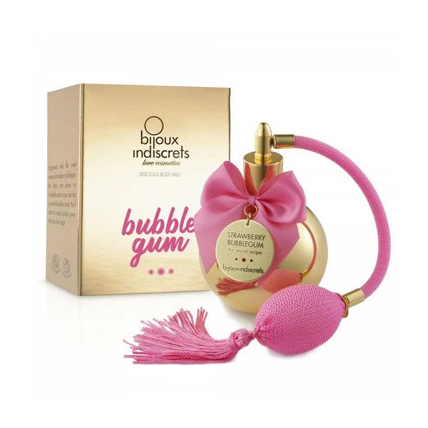 bubble gum (STRAWBERRY BUBBLEGUM) • bijoux indiscrets (love cosmetics) • 100 ml • Brume corporelle/Body mist pour femme, vaporisateur/spray  Scentia : Parfums et fragrances