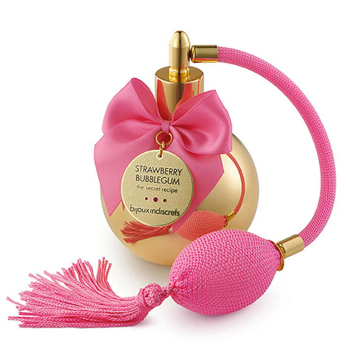 bubble gum (STRAWBERRY BUBBLEGUM) • bijoux indiscrets (love cosmetics) • 100 ml • Brume corporelle/Body mist pour femme, vaporisateur/spray  Scentia : Parfums et fragrances