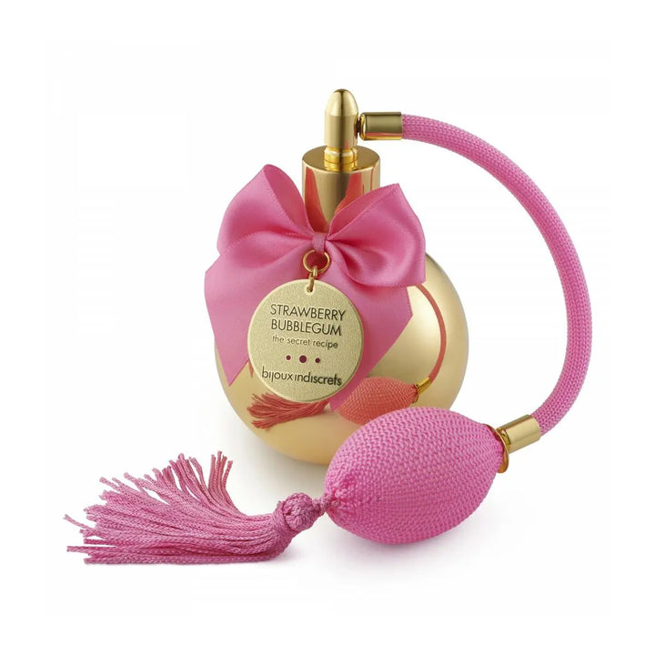 bubble gum (STRAWBERRY BUBBLEGUM) • bijoux indiscrets (love cosmetics) • 100 ml • Brume corporelle/Body mist pour femme, vaporisateur/spray  Scentia : Parfums et fragrances