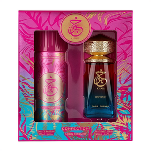 Set Paris Corner: Khair Confection, Eau De Parfum, Unisex, 100 ml + Khair Confection, Deodorant Spray, For Women, 200 ml  SCENTIA
